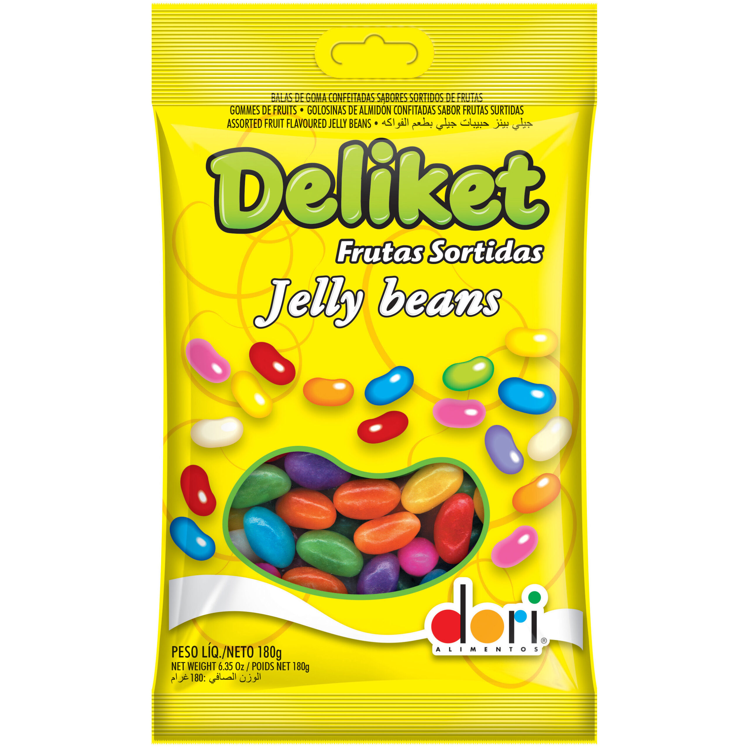 Deliket Frutas Sortidas Jelly Bells (Dori Alimentos)