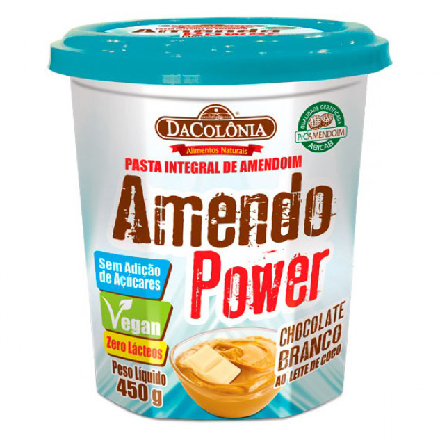 Pasta De Amendoim – Amendo Power Chocolate Branco Ao Leite De Coco (DaColônia)