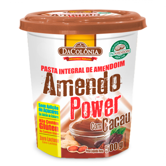 Pasta De Amendoim Com Cacau – Amendo Power (DaColônia)