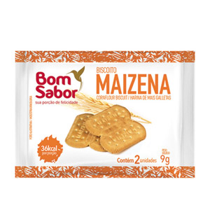 Sachê Biscoito Maizena Bom Sabor 9g