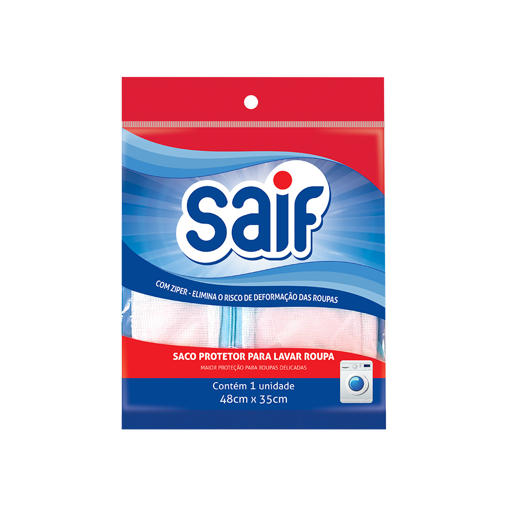 Saco Protetor Para Lavar Roupa Saif
