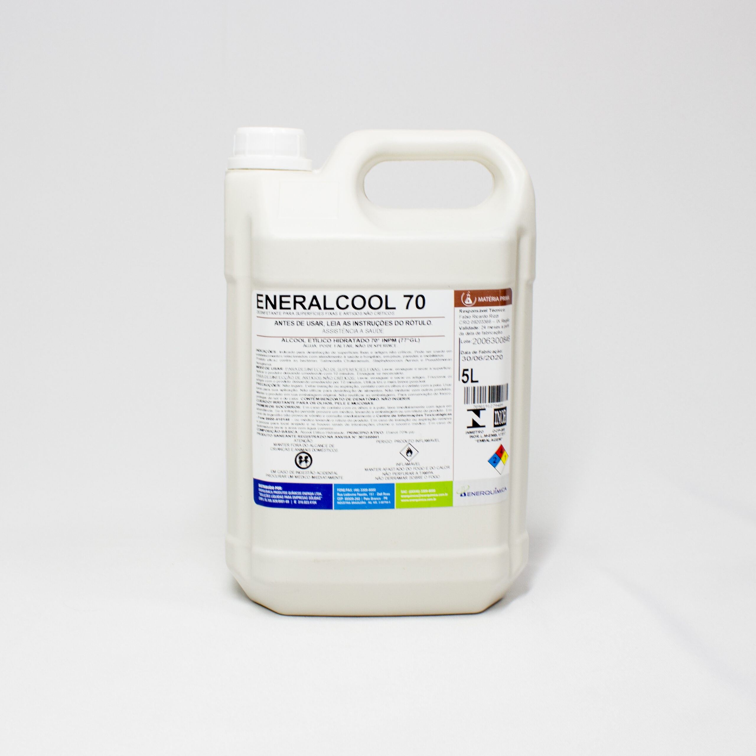 Álcool Líquido 70º INPM Eneralcool – 5L