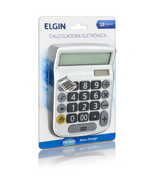 Calculadora Elgin Mesa M4132 Digital Branca
